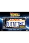 DOCTOR COLLECTOR Réplica matrícula DeLorean Outatime Regreso al Futuro