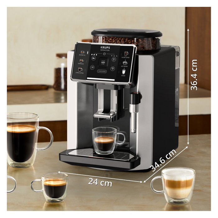 Krups Sensation C90 EA910E Máquina espresso totalmente automática 1.7 L 1450 W Negro y aluminio