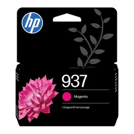 HP 937 Magenta Cartucho de Tinta Original para OfficeJet Pro 9120e, 9130e, 9720, 9730, 9110b, 9120b, 9130b (~800 páginas)