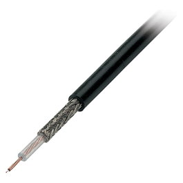 EFB Elektronik Cable Coaxial RG174 U, 50 Ohm, Negro