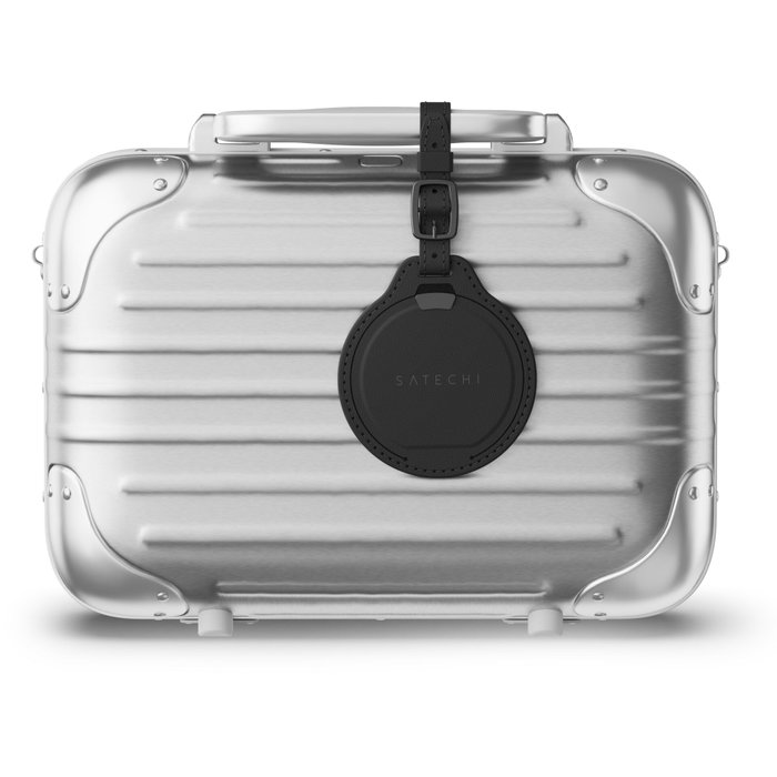 Satechi Vegan Leather FindAll™ Luggage Tag Black