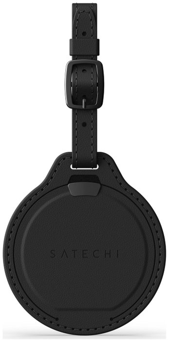 Satechi Vegan Leather FindAll™ Luggage Tag Black