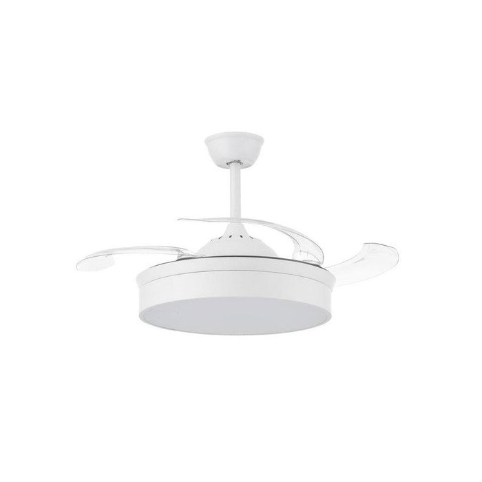 Ventilador de Techo HO-LEDFAN-30-W LED CCT 36W 1800Lm 3000-6000K Remoto Plegable Motor AC Verano-Invierno Blanco