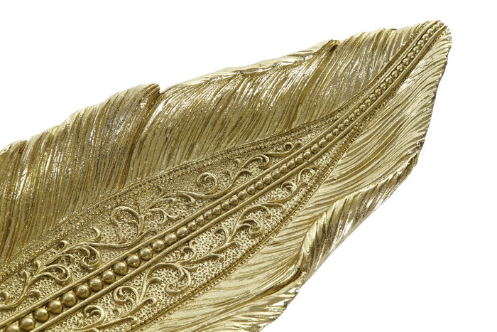DKD Home Decor Centro Mesa Glam Dorado 14 x 6 x 41 cm (2 Unidades)