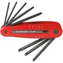 Facom Juego de 8 Llaves Allen Torx Resistorx 89R.JM8PB Sobre Soporte 8-40 mm