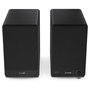 Sharp Altavoces de Estantería de 2 Vías, 60 W RMS, 2.0 Canales, Bluetooth 5.0 y Cableado (AUX/RCA), Madera, Negro