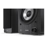 Sharp Altavoces de Estantería de 2 Vías, 60 W RMS, 2.0 Canales, Bluetooth 5.0 y Cableado (AUX/RCA), Madera, Negro
