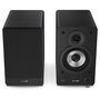 Sharp Altavoces de Estantería de 2 Vías, 60 W RMS, 2.0 Canales, Bluetooth 5.0 y Cableado (AUX/RCA), Madera, Negro