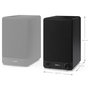 Sharp Altavoces de Estantería de 2 Vías, 60 W RMS, 2.0 Canales, Bluetooth 5.0 y Cableado (AUX/RCA), Madera, Negro