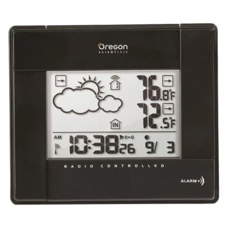 ESTACION METEOROLÓGICA OREGON BAR-386-GLOSSY NEGRA - PANTALLA LCD - TEMP INTERIOR-EXTERIOR - 3 SENSORES OPC - ALERTA DE HIELO - INDICADOR FASE LUNAR ESTACION METEOROLÓGICA OREGON BAR-386-GLOSSY NEGRA - PANTALLA LCD - TEMP INTERIOR-EXTERIOR - 3 SENSORES OPC - ALERTA DE HIELO - INDICADOR FASE LUNAR