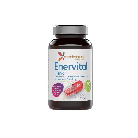MUNDONATURAL Enervital Hierro 30 cápsulas MUNDONATURAL Enervital Hierro 30 cápsulas