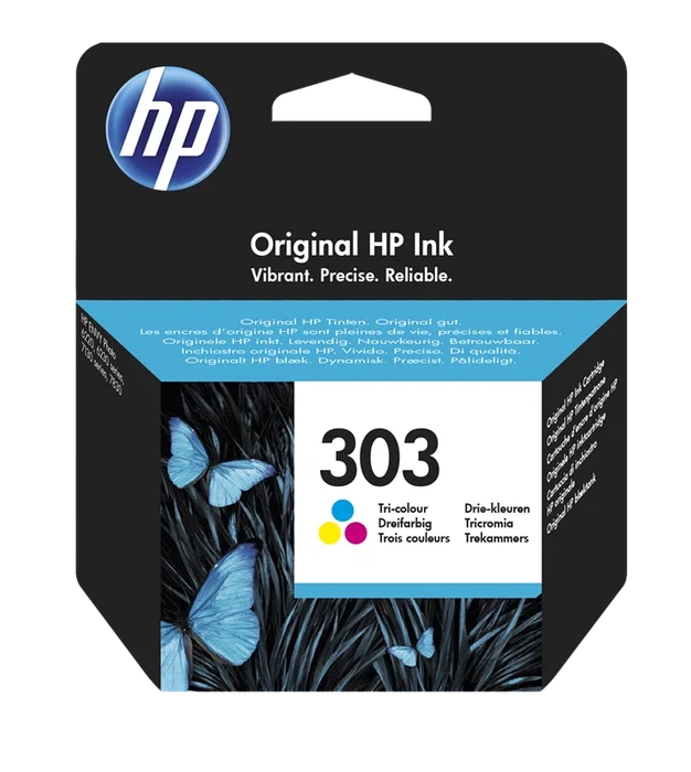 HP Cartucho de tinta 303 Multicolor (T6N01AE)