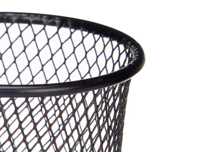 Kinvara Soporte Aperitivo Negro Redondo Asa Metal 16x10x8 cm (Set de 12)