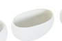 DKD Home Decor Macetero Blanco Set de 5 Piezas 24 x 36 x 54 cm