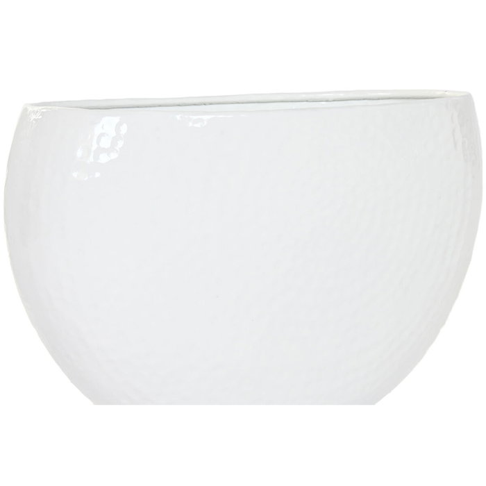DKD Home Decor Set de 5 Maceteros de Aluminio Blanco DKD Home Decor Set de 5 Maceteros de Aluminio Blanco