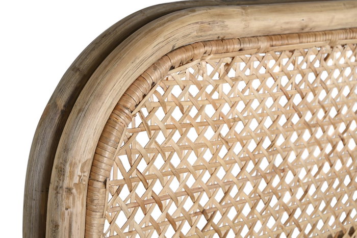 DKD Home Decor Cabecero de Cama de Ratán Balines Natural, 177 cm de Ancho x 129 cm de Alto x 5 cm de Fondo