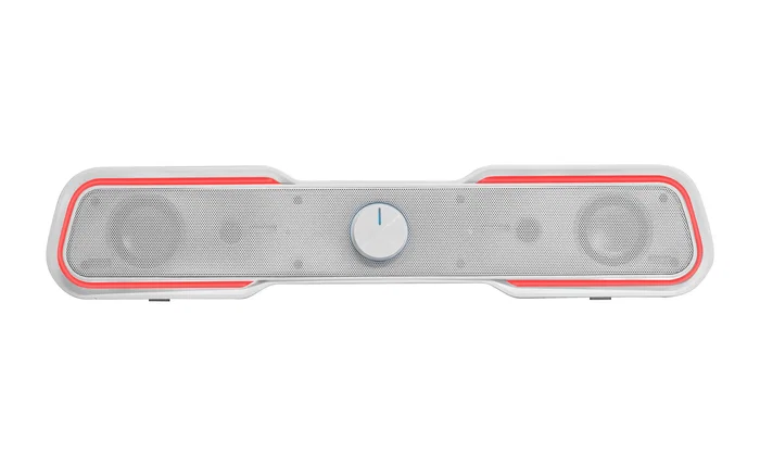 Mars Gaming Barra de Sonido MSBX Bluetooth 5.0, 10W, RGB Dinámico, USB, Conectividad Jack 3.5mm, Color Blanco, para Gaming, PC, TV, Consola