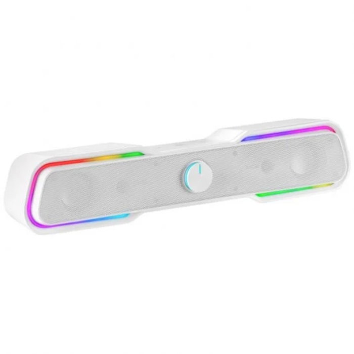 Mars Gaming Barra de Sonido MSBX con Bluetooth, 10W, Sistema 2.0, Color Blanco