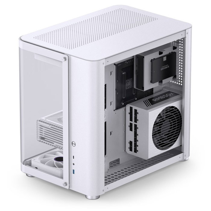 Jonsbo TK-2 2.0 Midi-Tower con vidrio templado, blanco