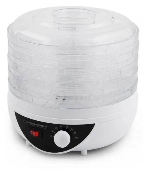 Esperanza Deshidratador de Alimentos EKD002 250W - Negro, Transparente o Blanco