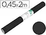 Liderpapel - Rollo adhesivo autoadhesivo plástico negro mate para forrar superficies, 0.45 m * 2 m, 100 micras, uso en manualidades, hogar y oficina