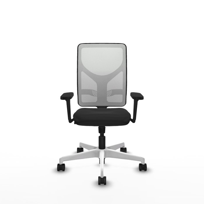 PIQUERAS Y CRESPO Silla de oficina Motilla con mecanismo Sincro, Similpiel Negro y Malla Blanca PIQUERAS Y CRESPO Silla de oficina Motilla con mecanismo Sincro, Similpiel Negro y Malla Blanca