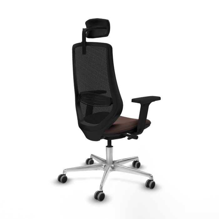 PIQUERAS Y CRESPO Silla de oficina Mardos con mecanismo Sincro/Traslack Marrón oscuro y Negro PIQUERAS Y CRESPO Silla de oficina Mardos con mecanismo Sincro/Traslack Marrón oscuro y Negro