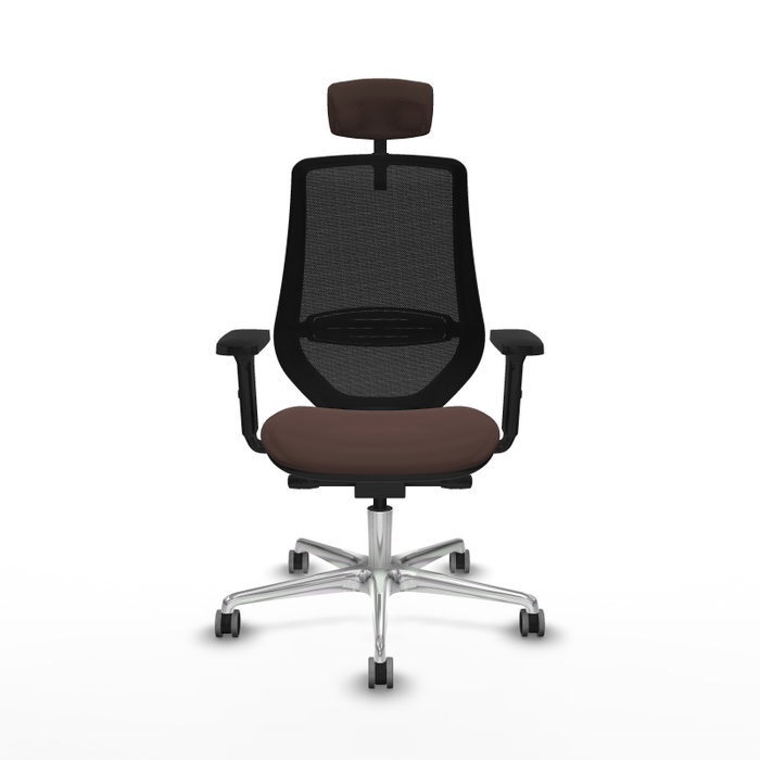 PIQUERAS Y CRESPO Silla de oficina Mardos con mecanismo Sincro/Traslack Marrón oscuro y Negro PIQUERAS Y CRESPO Silla de oficina Mardos con mecanismo Sincro/Traslack Marrón oscuro y Negro