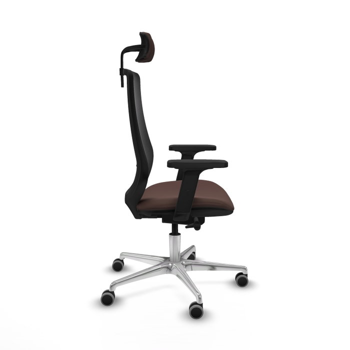 PIQUERAS Y CRESPO Silla de oficina Mardos con mecanismo Sincro/Traslack Marrón oscuro y Negro PIQUERAS Y CRESPO Silla de oficina Mardos con mecanismo Sincro/Traslack Marrón oscuro y Negro