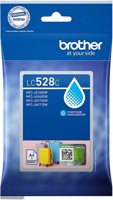 Brother LC528C Cartucho de Tinta Cian XL Brother LC528C Cartucho de Tinta Cian XL