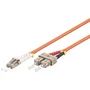 WP Cable de Fibra Óptica e InfiniBand WPC-FP1-6LCSC-100, 10m, Multimodo OM1 62.5/125μm, LC-SC, Naranja LSZH, 1 Gbit/s