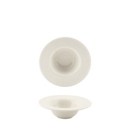 SUMMA Valet Gourmet Platillo Hondo 14 cm, Vitro Porcelana Blanca Marfil, Apto Lavavajillas y Microondas (Set de 6)