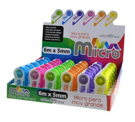 OFFICE BOX Cinta Correctora Micro 6m x 5mm con Cubierta Protectora