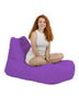 Atelier Del Sofa Trendy Comfort Pouf para Jardín Morado, Saco de Comodidad para Exterior, 105x65x75 cm, 200 kg Capacidad