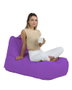 Atelier Del Sofa Trendy Comfort Pouf para Jardín Morado, Saco de Comodidad para Exterior, 105x65x75 cm, 200 kg Capacidad