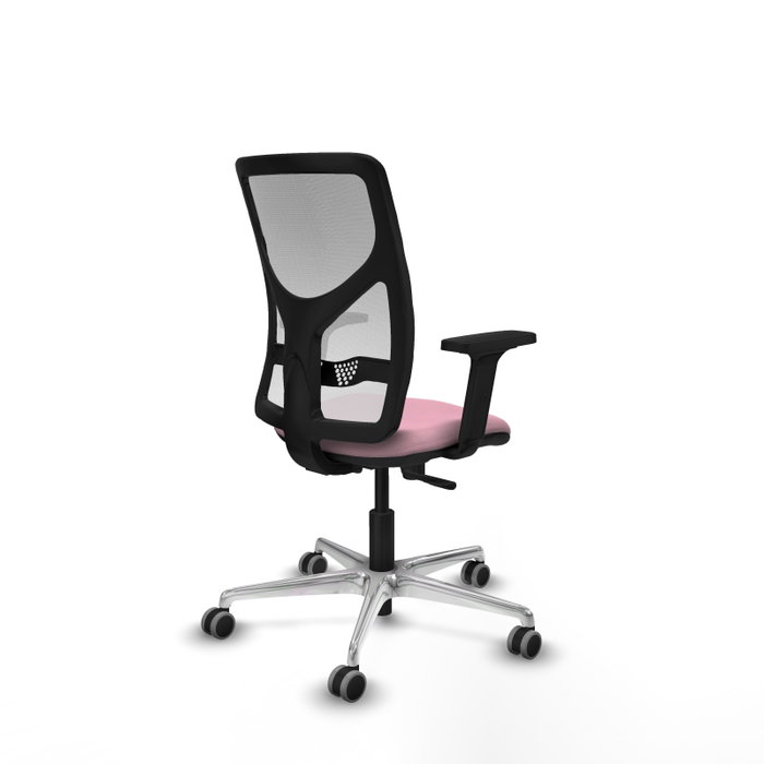 PIQUERAS Y CRESPO Silla de oficina Motilla Rosa y Blanco PIQUERAS Y CRESPO Silla de oficina Motilla Rosa y Blanco