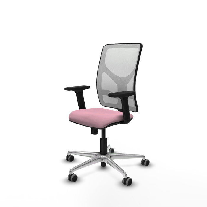PIQUERAS Y CRESPO Silla de oficina Motilla Rosa y Blanco PIQUERAS Y CRESPO Silla de oficina Motilla Rosa y Blanco