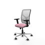 PIQUERAS Y CRESPO Silla de oficina Motilla Rosa y Blanco