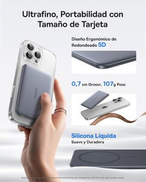 BASEUS PICOGO AM41 Ultra-Slim Magnetic Power Bank 5000mAh 20W Gris