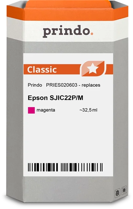 Prindo Cartucho de tinta magenta PRIES020603 Classic 32,5ml Prindo Cartucho de tinta magenta PRIES020603 Classic 32,5ml