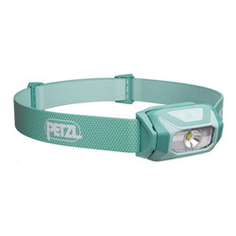 Petzl TIKKINA Linterna Frontal LED 300 Lúmenes, 3 Niveles de Luz, Resistente al Agua IPX4, Verde, con Pilas Incluidas