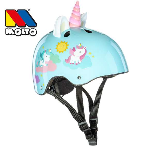 Molto Casco de Unicornio para Niños a Partir de 2 Años, 25 x 22 x 15 cm, Instrucciones en Español e Inglés