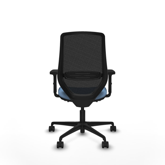 PIQUERAS Y CRESPO Silla de oficina Mardos Azul cielo/Negro con mecanismo Sincro/Traslack y brazos 2D