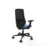PIQUERAS Y CRESPO Silla de oficina Mardos Azul cielo/Negro con mecanismo Sincro/Traslack y brazos 2D