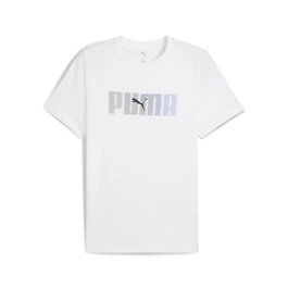 Camiseta de Manga Corta Hombre Puma Essentials Logo Lab Blanco 11-12 Años