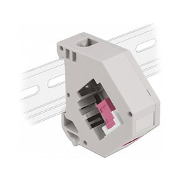DeLOCK Adaptador de carril DIN Keystone SC Simplex hembra a SC Simplex hembra violeta