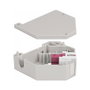 DeLOCK Adaptador de carril DIN con Keystone SC Simplex hembra a SC Simplex hembra violeta