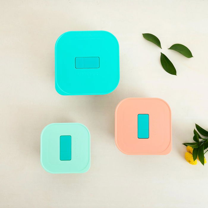 Recipiente Hermético Vidrio Joy Luminarc 17x17x7 cm - 110 cL