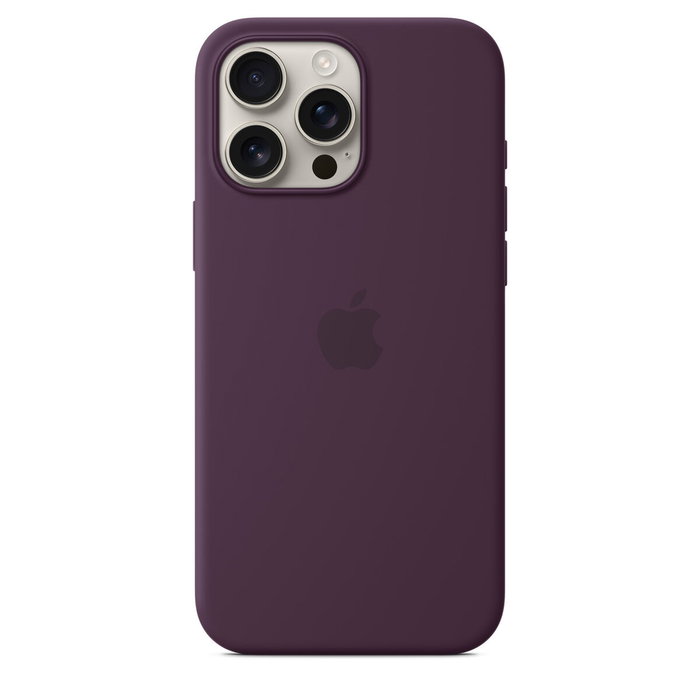 Apple Funda iPhone 16 Pro Max Silicone with MagSafe - Plum