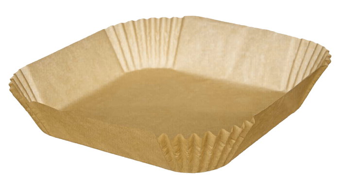 Inde Set 35 Bases Papel Airfryer Cuadradas 20 cm (24 Unidades)